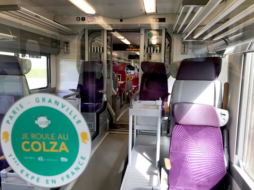 Une première en France le train au biocarburant colza expérimenté sur la ligne Paris - Granville